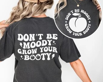 Grow Your Booty SVG PNG, fitnessmotivatie, humor voor volwassenen (digitale download)