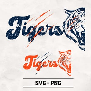 Tigers PNG - SVG, Tigers Claw, Bundle, High School Tigers Football png, Tiger Shirt png, Tiger Football png, Mascot Tigers Shirt Designs