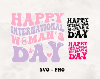 International Women's Day SVG PNG: Popular Design (Digital Download)