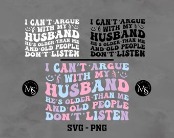 Camiseta divertida para marido SVG: Diseño para marido mayor (SVG-PNG)