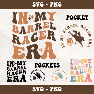 In My Barrel Racer Era SVG-PNG, Barrel Racer, Barrel Racer Mom Svg, Barrel Racer Life, Barrel Racing Png