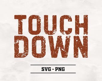 Football Touchdown Bow PNG SVG: Game Day Sublimation Design (Digital Download