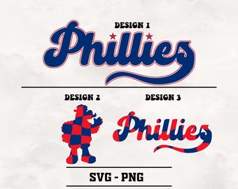 Phillies Baseball SVG-PNG: Trendy Design (Digital Download)