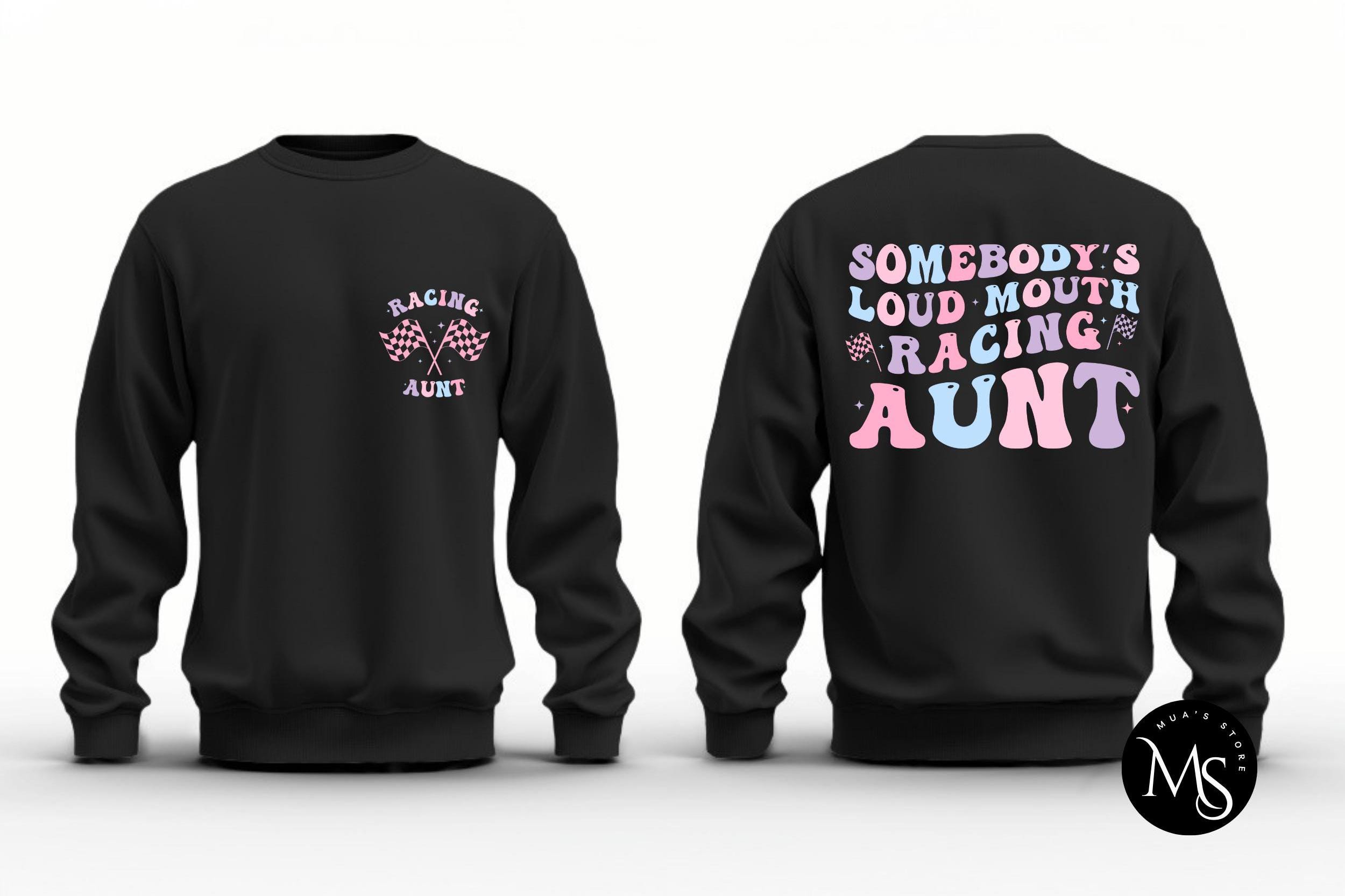 I'm A Go-Kart Racing Aunt I Was Born With My Heart On My Sleeve Sherpa Jacket