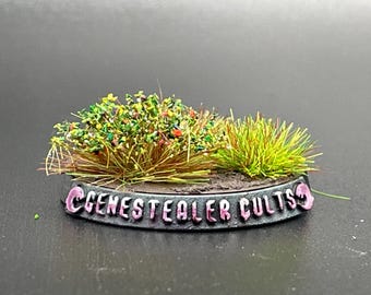 Infected Colony / Cultists Design Custom Wargaming Miniatures Base Nameplate (BaseTags)