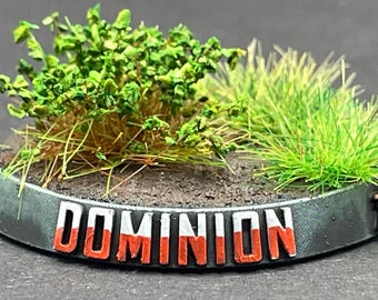 Starcraft Compatible Custom Wargaming Miniatures Base Nameplate (BaseTags)