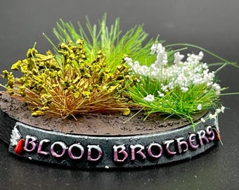 Blood Angel Design Custom Wargaming Miniatures Base Nameplate (BaseTags)