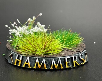 Hammers Design Custom Wargaming Miniatures Base Nameplate (BaseTags)
