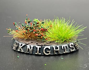 Empire Knight Design Custom Wargaming Miniatures Base Nameplate (BaseTags)