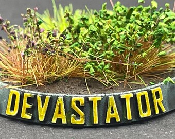 Space Marine Style Design Custom Wargaming Miniatures Base Nameplate (BaseTags)