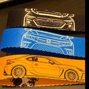 Custom Car Keychain | Personalized Car Gift | Any Car, Any Color | Car Enthusiast Key Ring | JDM Key Fob | Gift for Him or Her | Car Lanyard