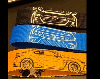 Custom Car Keychain | Personalized Car Gift | Any Car, Any Color | Car Enthusiast Key Ring | JDM Key Fob | Gift for Him or Her | Car Lanyard
