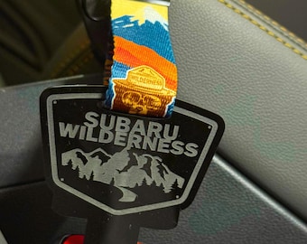 Subie Wilderness keychain | Subaru Wilderness Interior Accessory | Forester Outback Crosstrek Off-Road Car Clip | Subie Gift