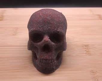 Homemade Black Glitter Skull Squishy: Stress Relief Fidget