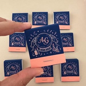 Carnets d'allumettes personnalisés, articles de toilette personnalisés, cadeaux de pendaison de crémaillère, allumettes d'anniversaire