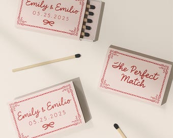 Match Boxes Personalised Wedding Favours, Custom Matches box, Party Favours, Housewarming Gift, matches box, vintage, personalised match box