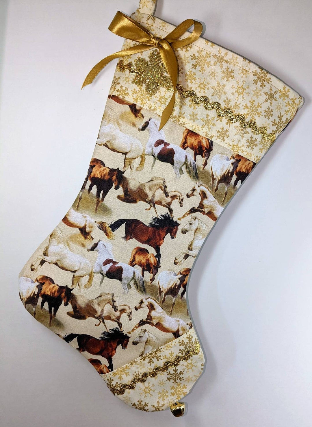 Beautiful Horse Christmas Stocking Pinto Painted Horse Lover Etsy