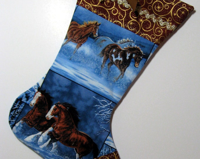Beautiful Horse Christmas Stocking Clydesdale Horse Lover Gift Etsy