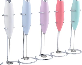Tragbarer elektrischer Milchaufschäumer, Schneebesen des Edelstahls - Kaffeekreationen