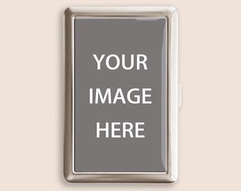 Étui à cigarettes à motif personnalisé, porte-joint de sac à main vintage, boîte en métal, Zigarettenetui, cadeaux de fête des pères