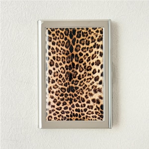 Fashion Leopard Pattern Credit Card Holder Wallet Business Card Case Mini Card Case Vintage Gift