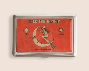 Vintage French Cigarette Case | Arc De Triomphe Paris Souvenir |  Mid-century Card Holder