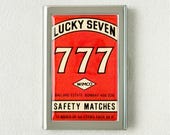 Lucky Seven 777 Credit Card Holder Wallet Business Card Case Mini Card Case Vintage Gift