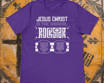 Original Rockstar: Jesus Christ Evangelical T-Shirt for Christians
