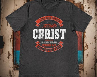 Undefeated Jesus Christ Scripture Tee | Romans 8:31 Christian Shirt, Lord and Savior