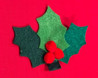 Holly Holiday Hair Clip