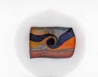 Canyon river, Focal bead- Astrid Riedel