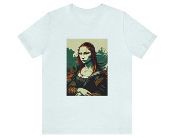 Modern Mona Lisa Unisex Jersey Short Sleeve Tee