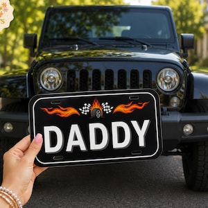 Placa de matrícula personalizada Placa de nombre personalizada Placa de matrícula delantera Placa decorativa Placa de matrícula personalizada Regalos para futuros papás Placa de matrícula de regalo