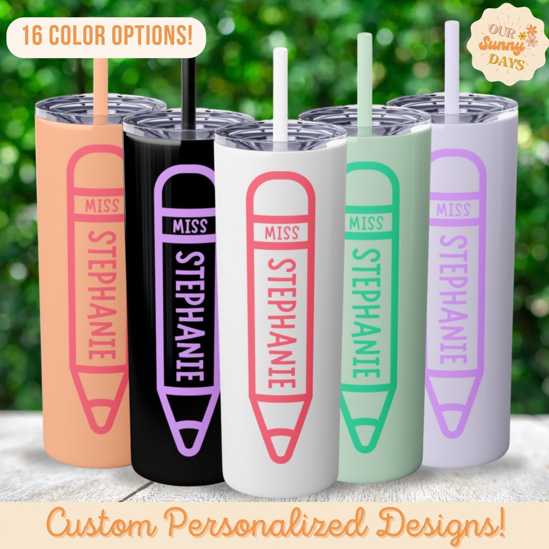 Custom Tumbler Teacher Gift for End of Year Thank You Gift Teacher ...