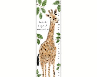 Giraffe Growth Chart Etsy