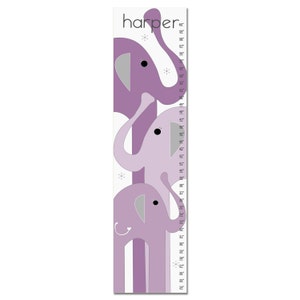 Growth Chart, Elephant Growth Chart, Purple Elephant Growth Chart ...