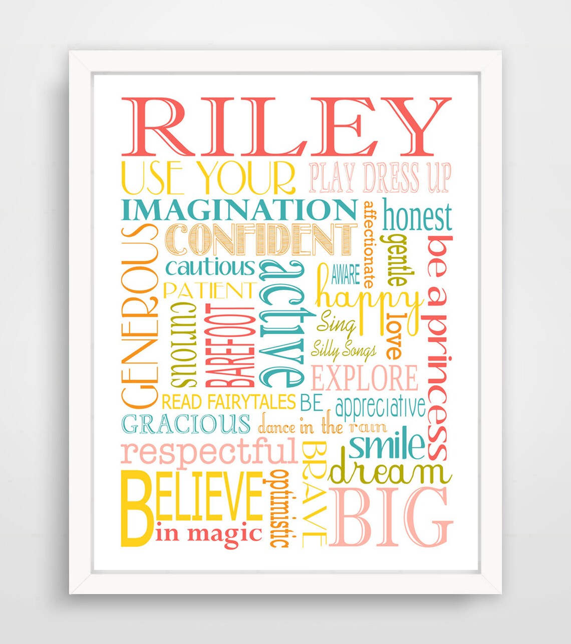 Personalized Kids Wall Art Print Nursery Art Children Wall | Etsy