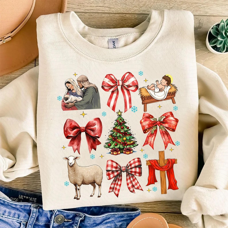 Coquette Jesus Christmas Png, Christian Christmas Png, Baby Jesus Png