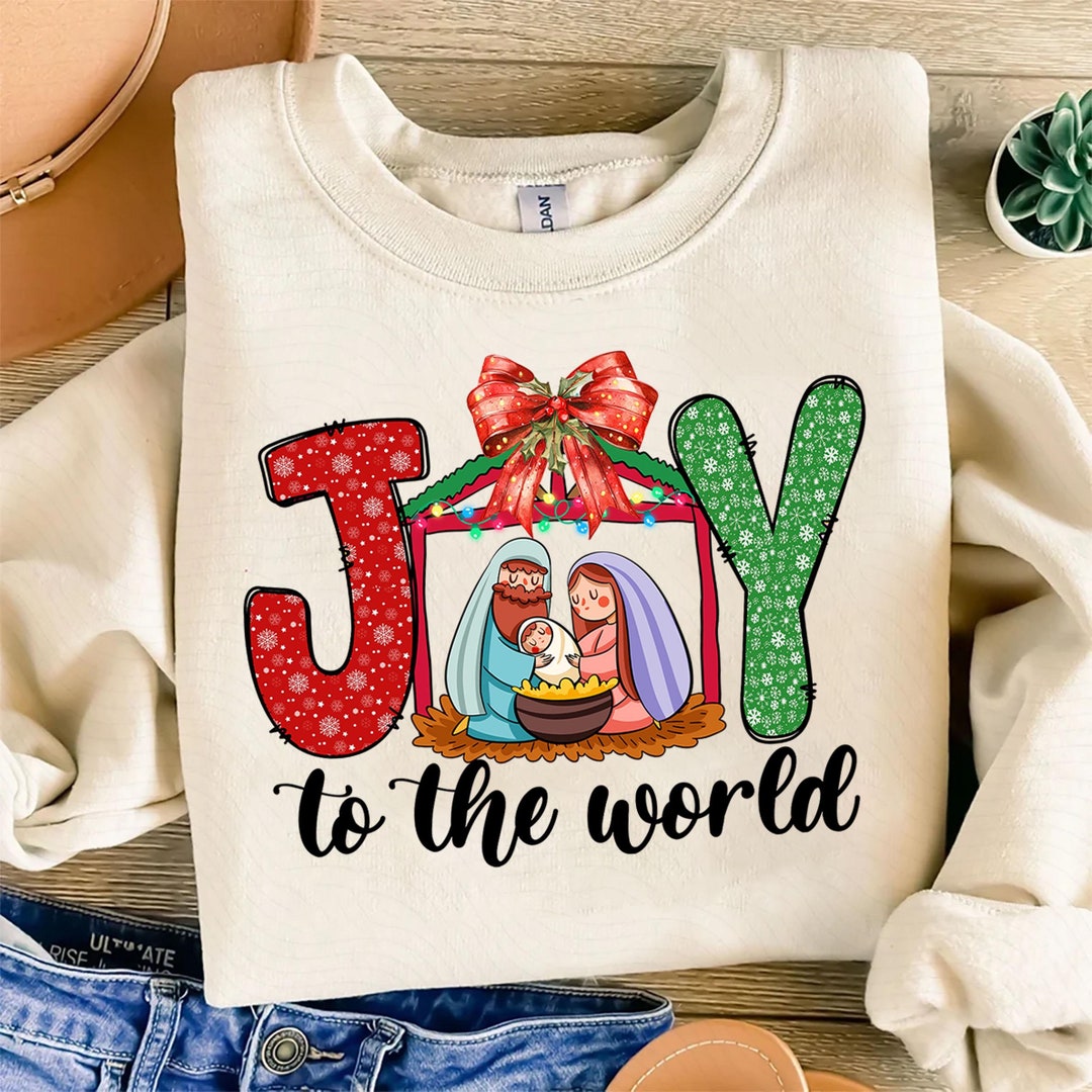 Coquette Baby Jesus Christmas Png, Christian Christmas Png, Joy to the