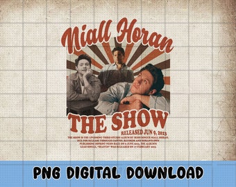 Vintage Niall Full Tracklist PNG, Niall The Show Live On Tour 2024 Png, Team Niall The Voice Png File Instant Download