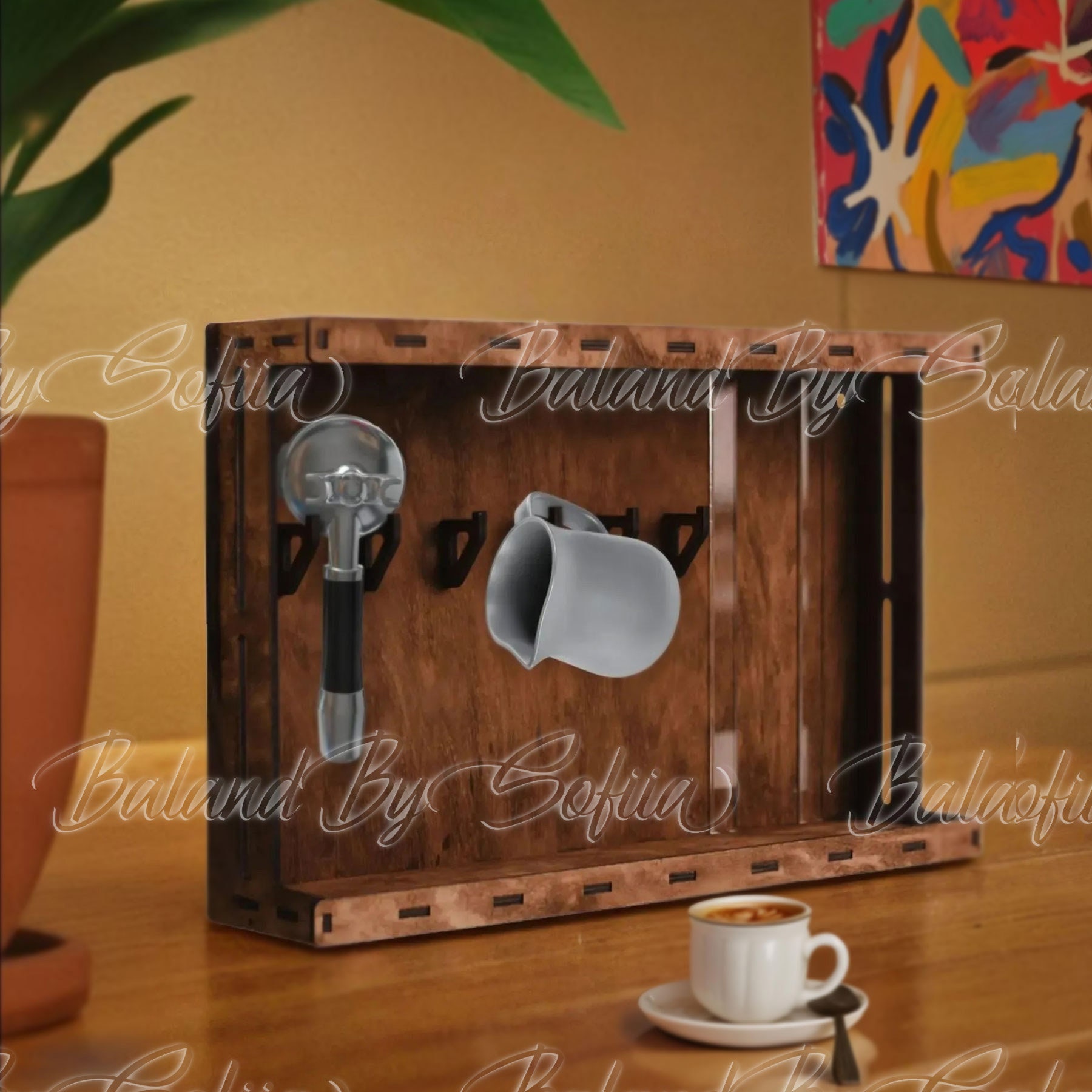 Barista rack, Portafilter holder, Portafilter stand, Coffee station organizer, Barista holder, Tamper station, Espresso accessories