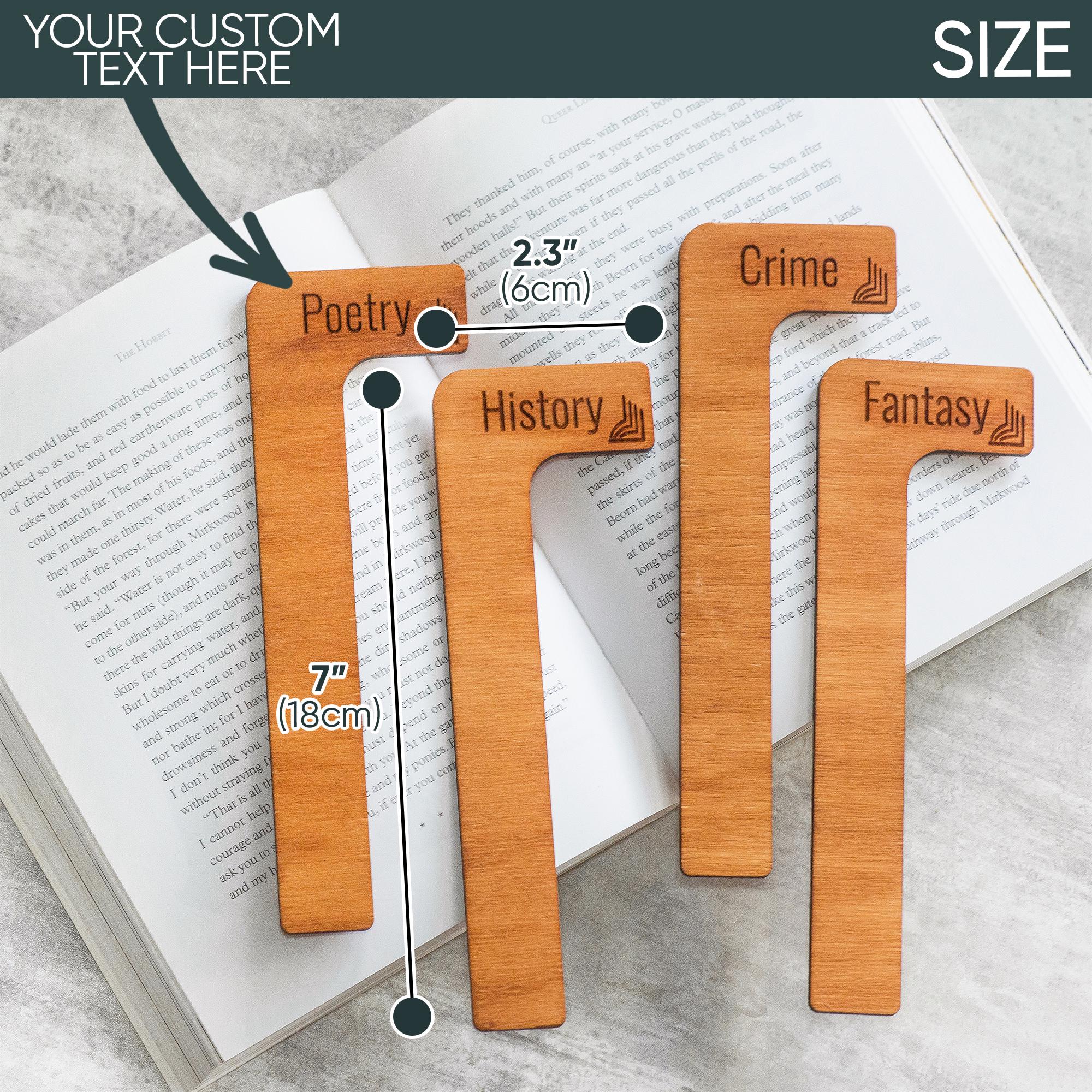 Book Shelf Dividers Book Genre Dividers Wooden Dividers Home Library Book Shelf Dividers Book Genre Dividers Wooden Dividers Home Library