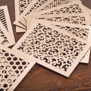 Vent cover wood,Custom vent return cover,Ventilation panels,Ventilation cover,Vent cover for the wall,Laser cut vent cover,Air return grille