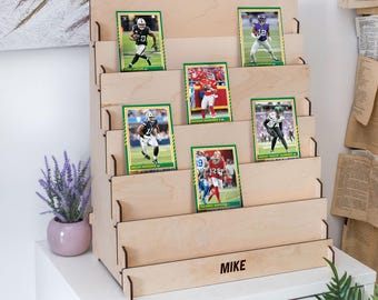 Football card stand, Sport card display, Sport card storage, Baseball card holder,Sport cards organizer,PSA card stand,Trading card display
