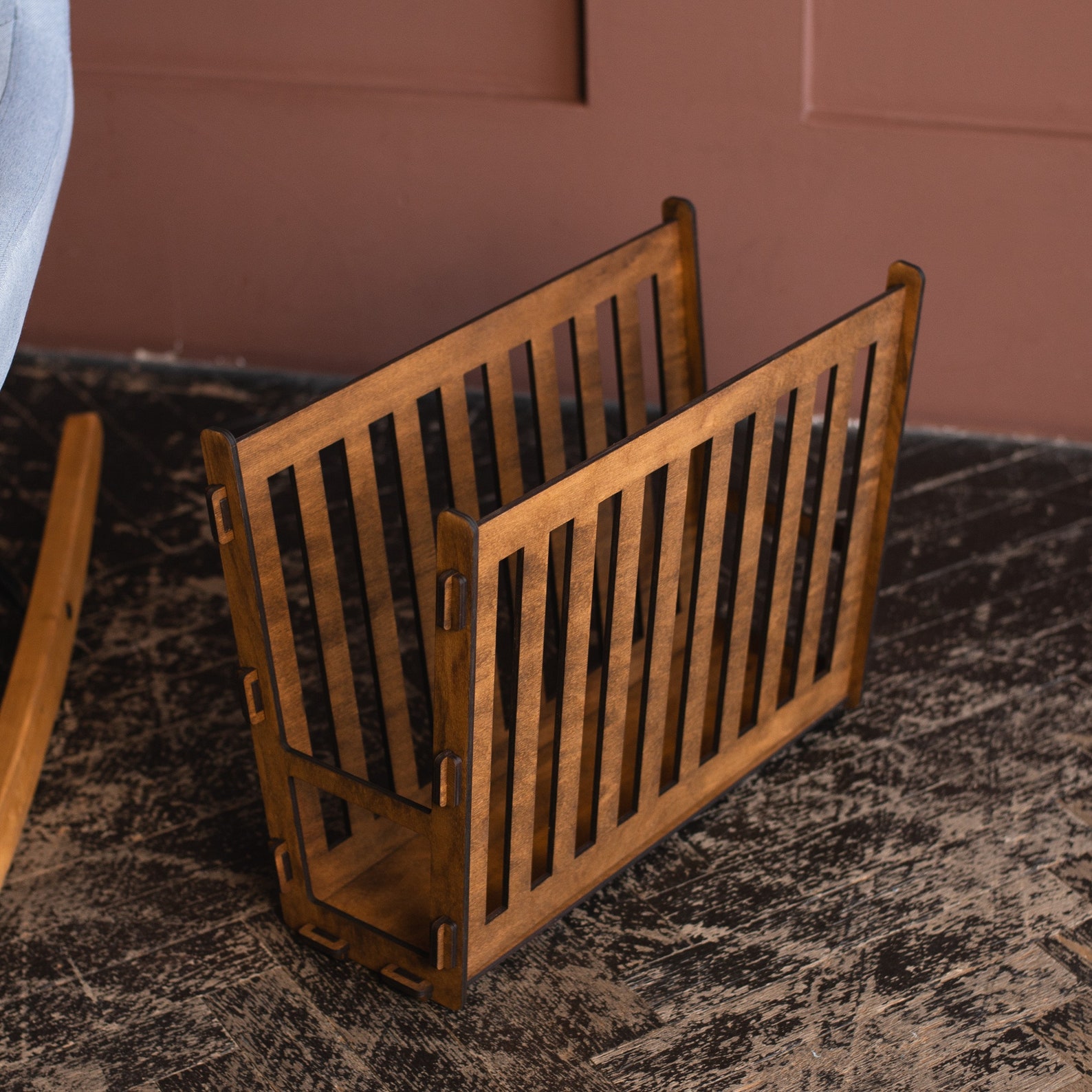 Wood Magazine Rack, Magazine Organizer, Newspaper Stand, Magazine ...