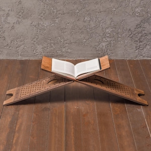 Koranhouder, Koranstandaard, Boekleesstandaard, Houten boekenhouder, Korantafel, Islamitisch cadeau, Opvouwbare boekenstandaard, Arabisch decor, Moslimcadeaus