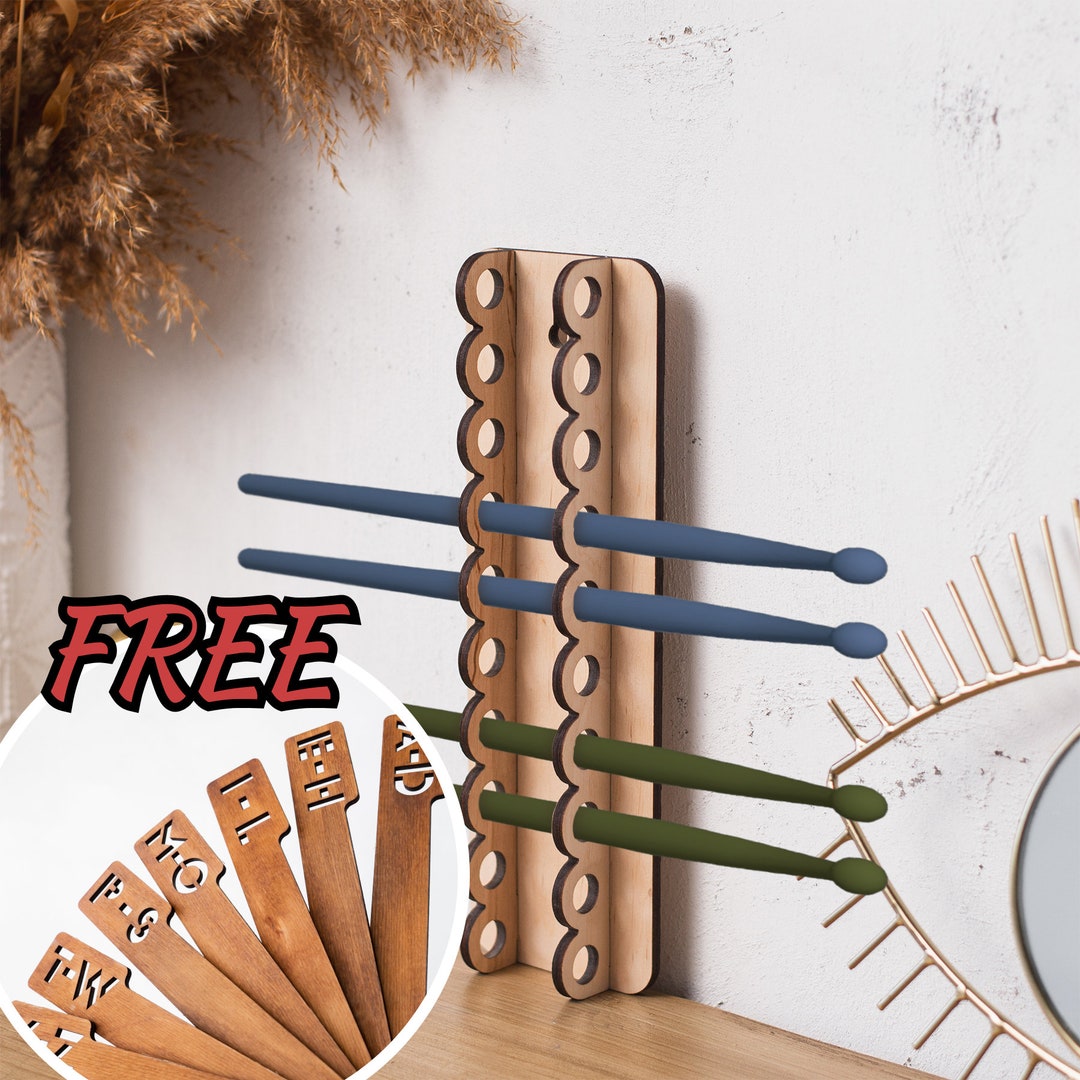 Acryl Drumstick Halter Für 8 Paar - Transparenter Trommelstock Organizer Wandmontage