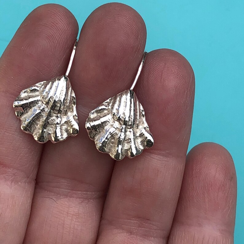 Kitten Paw Shell Charm Earrings Silver - Etsy