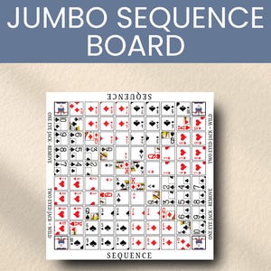 Tapete de vinilo extragrande para juego de secuencias - Juego de mesa familiar (61 x 61 cm)