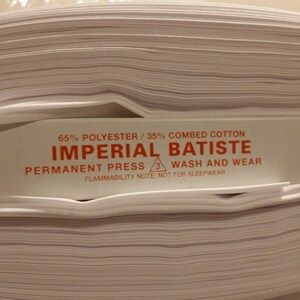 Imperial Batiste White 60 inches wide image 2